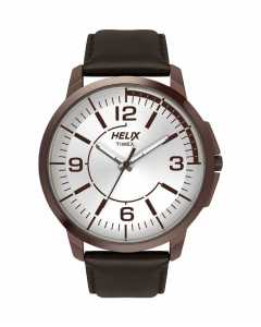 Helix Analog Silver Dial Men's Watch - TW027HG17