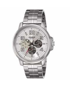 Casio Enticer Men's Analog Silver Dial Watch MTP-X300D-7AVDF(A1060)