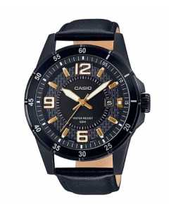 Casio Enticer MTP-1290BL-1A1V Leather Strap Men's Watch A1637